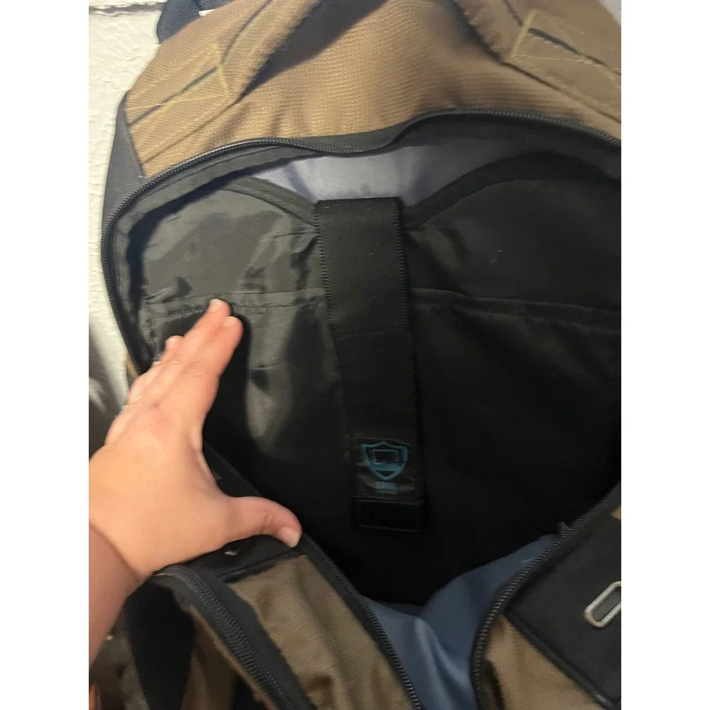 SwissGear Laptop Backpack Brown Black Multi Pocket Tech Travel Bag